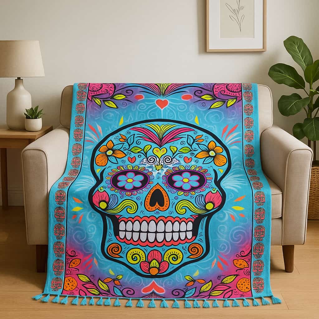 Otantik Bohem Pareo & Duvar Örtüsü - Etnik Desenli Çok Amaçlı Pamuk Pano