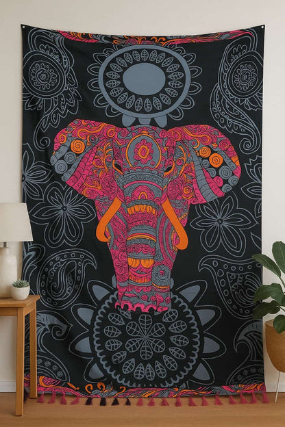 Otantik Bohem Pareo & Duvar Örtüsü - Etnik Desenli Çok Amaçlı Pamuk Pano